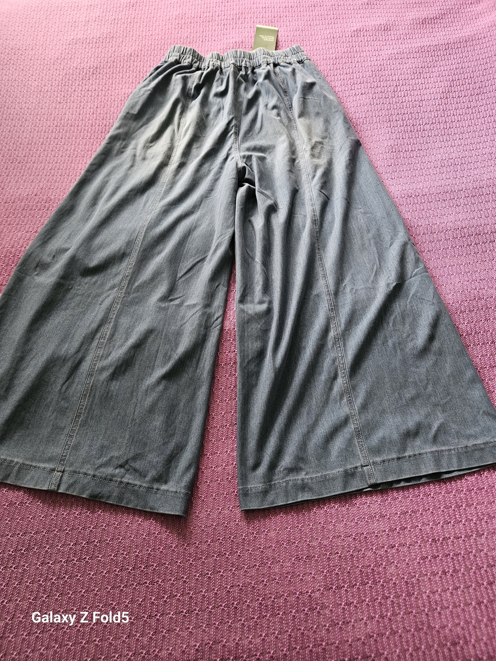 HALARA Light Blue Wide-Leg Button-Front Denim Pants - Picture 9 of 9